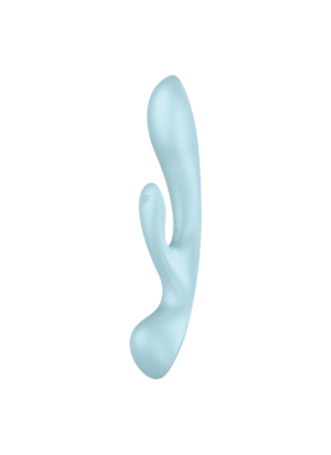 2 en 1 Rabbit point G avec stimulateur de clitoris et Wand Bleu USB Triple Oh Satisfyer - CC597813
